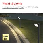 Emos ZGE0C4L, LED záhradné stĺpikové svietidlo NIKA, 16,5 x 12 x 80 cm, 12,5 W, teplá biela