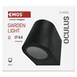Emos ZGF010P, záhradné nástenné svietidlo OCULUS, 8,8 x 6,7 x 8 cm, 1 x GU10, 35 W