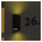 Emos ZGF020P, záhradné nástenné svietidlo OCULUS, 8,8 x 6,7 x 15,3 cm, 2 x GU10, 35 W