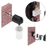 Emos ZGG010P, záhradné nástenné svietidlo CASSIA, 12,6 x 9,5 x 22,2 cm, 1 x E27, 15 W