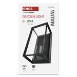 Emos ZGH010P, záhradné nástenné svietidlo MALVA, 13 x 12 x 25 cm, 1 x E27, 15 W