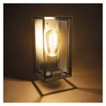 Emos ZGH040P, záhradné nástenné svietidlo MALVA, senzor súmraku, 13 x 12 x 28 cm, 1 x E27, 15 W