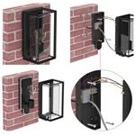 Emos ZGH040P, záhradné nástenné svietidlo MALVA, senzor súmraku, 13 x 12 x 28 cm, 1 x E27, 15 W