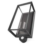 Emos ZGH040P, záhradné nástenné svietidlo MALVA, senzor súmraku, 13 x 12 x 28 cm, 1 x E27, 15 W