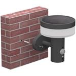 Emos ZGJ044S, LED záhradné solárne nástenné svietidlo TERION, senzor súmraku, 12,5 x 14,7 x 14,2 cm