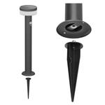 Emos ZGJ0F4S, LED záhradné solárne stĺpikové svietidlo TERION, senzor súmraku, 12,5 x 12,5 x 80 cm