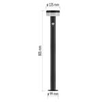 Emos ZGJ0F4S, LED záhradné solárne stĺpikové svietidlo TERION, senzor súmraku, 12,5 x 12,5 x 80 cm