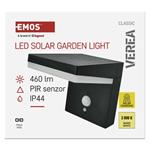 Emos ZGK044S, LED záhradné solárne nástenné svietidlo VEREA, senzor súmraku, 10,7 x 15,4 x 13 cm