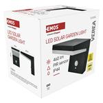 Emos ZGK044S, LED záhradné solárne nástenné svietidlo VEREA, senzor súmraku, 10,7 x 15,4 x 13 cm