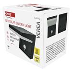 Emos ZGK044S, LED záhradné solárne nástenné svietidlo VEREA, senzor súmraku, 10,7 x 15,4 x 13 cm