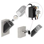 Emos ZGL020P, záhradné nástenné svietidlo LANA, 10,6 x 8,8 x 28,5 cm, 1 x E27, 25 W