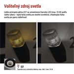 Emos ZGL020P, záhradné nástenné svietidlo LANA, 10,6 x 8,8 x 28,5 cm, 1 x E27, 25 W