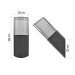 Emos ZGL020P, záhradné nástenné svietidlo LANA, 10,6 x 8,8 x 28,5 cm, 1 x E27, 25 W