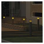 Emos ZGL0A0P, záhradné stĺpikové svietidlo LANA, 15,3 x 13,3 x 45 cm, 1 x E27, 25 W