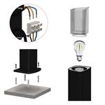 Emos ZGL0C0P LANA, záhradné stĺpikové svietidlo, 15,3 x 13,3 x 75 cm, 1 x E27, 25 W