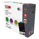 Emos ZIW154R GoSmart, rozširujúci LED reflektor - 85 cm reťaz, 4 časti, 7 W, RGBIC+CCT, stmievateľný, WiFi