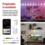 Emos ZIW15CR GoSmart, LED reflektor - 255 cm reťaz, 12 častí, 7 W, RGBIC+CCT, stmievateľný, WiFi