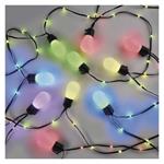 Emos ZIW17FR GoSmart, LED svetelný reťazec – 15× párty žiarovky, 15 m, vonkajšie aj vnútorné, RGB, WiFi