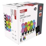 Emos ZIW17FR GoSmart, LED svetelný reťazec – 15× párty žiarovky, 15 m, vonkajšie aj vnútorné, RGB, WiFi
