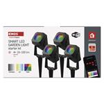 Emos ZIW194R GoSmart, štartovacia sada vonkajších bodových svetiel, 4 ks