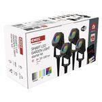 Emos ZIW194R GoSmart, štartovacia sada vonkajších bodových svetiel, 4 ks