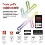 Emos ZIW249R GoSmart, LED svietidlo Lines white, 9 dielov, 34 W, RGB, stmievateľné, WiFi