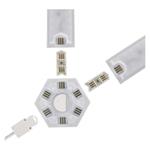 Emos ZIW269R GoSmart, LED svietidlo Lines čierne, 9 častí, 34 W, RGB, stmievateľné, WiFi