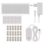 Emos ZIW269R GoSmart, LED svietidlo Lines čierne, 9 častí, 34 W, RGB, stmievateľné, WiFi