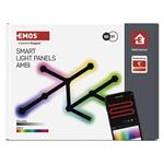 Emos ZIW269R GoSmart, LED svietidlo Lines čierne, 9 častí, 34 W, RGB, stmievateľné, WiFi