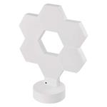 Emos ZIW426R GoSmart, LED stolná lampa Hexagon biela, 6 častí, RGB, stmievateľná, WiFi