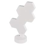 Emos ZIW426R GoSmart, LED stolná lampa Hexagon biela, 6 častí, RGB, stmievateľná, WiFi