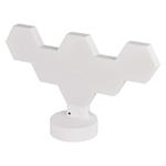 Emos ZIW426R GoSmart, LED stolná lampa Hexagon biela, 6 častí, RGB, stmievateľná, WiFi