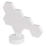 Emos ZIW426R GoSmart, LED stolná lampa Hexagon biela, 6 častí, RGB, stmievateľná, WiFi