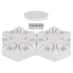 Emos ZIW426R GoSmart, LED stolná lampa Hexagon biela, 6 častí, RGB, stmievateľná, WiFi