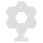 Emos ZIW426R GoSmart, LED stolná lampa Hexagon biela, 6 častí, RGB, stmievateľná, WiFi
