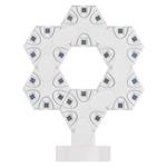 Emos ZIW426R GoSmart, LED stolná lampa Hexagon biela, 6 častí, RGB, stmievateľná, WiFi