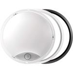 Emos ZM3131, LED prisadené svietidlo s PIR, kruh, čierna/biela, 14W, teplá biela