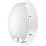Emos ZM3131, LED prisadené svietidlo s PIR, kruh, čierna/biela, 14W, teplá biela