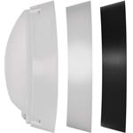 Emos ZM3131, LED prisadené svietidlo s PIR, kruh, čierna/biela, 14W, teplá biela