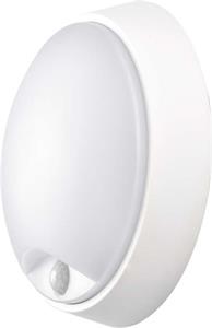 Emos ZM3131, LED prisadené svietidlo s PIR, kruh, čierna/biela, 14W, teplá biela