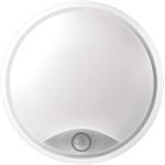 Emos ZM3231, LED prisadené svietidlo s PIR, kruh, čierna/biela, 14W, neutrálna biela