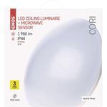 Emos ZM3413, LED prisadené svietidlo Cori zo senzorom, kruh, 22W, neutrálna biela