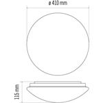 Emos ZM3413, LED prisadené svietidlo Cori zo senzorom, kruh, 22W, neutrálna biela