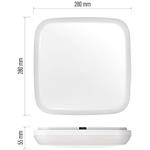 Emos ZM4314 Dori, LED prisadené svietidlo, štvorec 24,5W neutrálna biela IP54