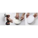 Emos ZM4322, LED prisadené svietidlo TORI, kruhové, biele, 24W neutrálna biela, IP54