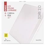 Emos ZM4324, LED prisadené svietidlo TORI, štvorcové, biele, 24W neutrálna biela, IP54