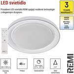 Emos ZM5113 REMI, LED prisadené svietidlo, kruhové 45W, stmievateľné so zmenou CCT