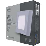Emos ZM6232, LED stropné prisadené svietidlo štvorec 12W neut. biela IP20
