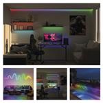 Emos ZPW313I GoSmart, flexibilný LED pásik NEON biely, 3 m, 24 W, RGB, stmievateľný, WiFi