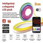 Emos ZPW313I GoSmart, flexibilný LED pásik NEON biely, 3 m, 24 W, RGB, stmievateľný, WiFi